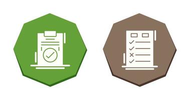 Today to Done Check List and Checkmark Icon vector