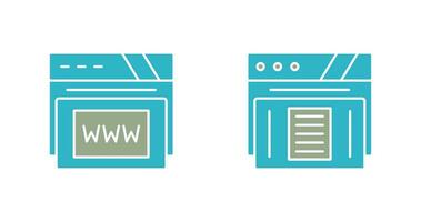 Www and Paper Icon vector