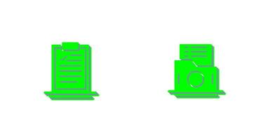 Clipboard and List Folder Icon vector