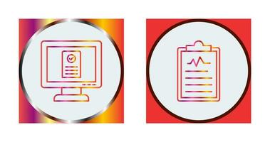 Online appointment and Clipboard Icon vector