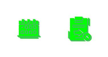 Send Failed and Calender Icon vector