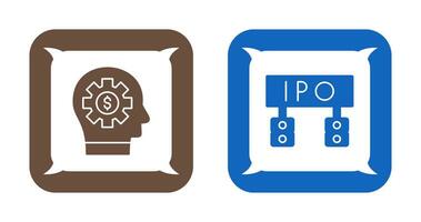 Thinking and Ipo Icon vector