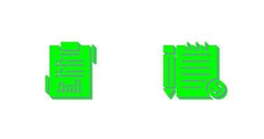 Report List and Rechecked Notes Icon vector