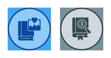 Pictures and Search Icon vector