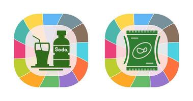 Soda and Snack Icon vector