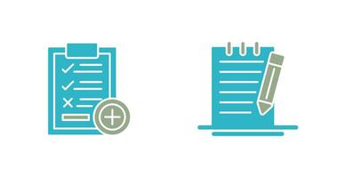 Medical Examination List and Check Up List Icon vector