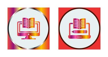 Digital Learning and Written Icon vector