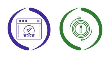 rating and refresh  Icon vector
