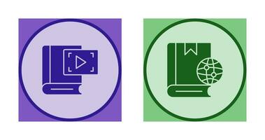 Video Recorder and Globel Icon vector