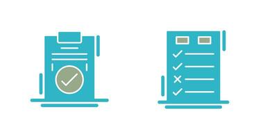 Today to Done Check List and Checkmark Icon vector