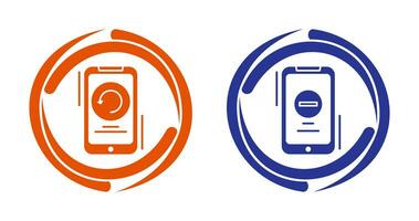 Restart and Remove Icon vector