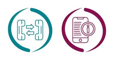 phone call and smartphone Icon vector