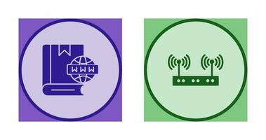 Website and Wireless Icon vector