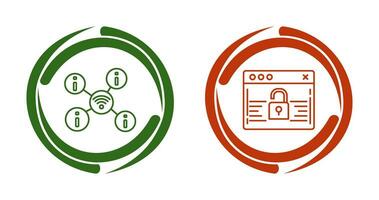 wifi and password Icon vector