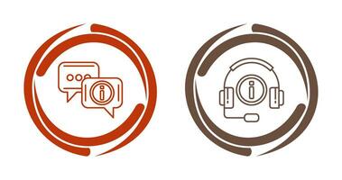 chat box and informatiion Icon vector