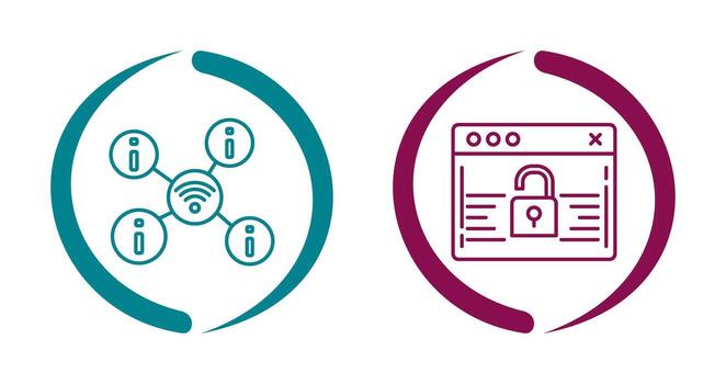 wifi and password Icon vector