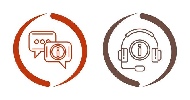 charla caja y informacion icono vector