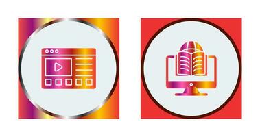 Online Tutorials and Learning Icon vector