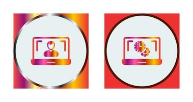 Flex Time and Online Lesson Icon vector