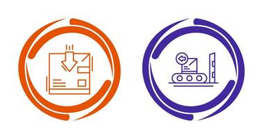 return and delivery Icon vector