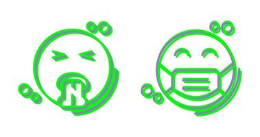 Vomit and Mask Icon vector