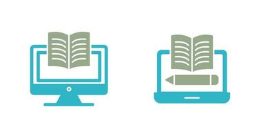 Digital Learning and Written Icon vector