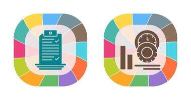 Check List and Performance Icon vector