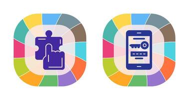 Quick Selection and One Time Password Icon vector
