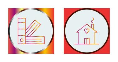 House and Pantone  Icon vector