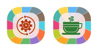 Coffee and Rotate  Icon vector