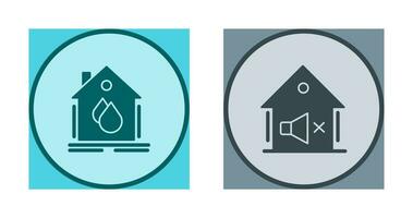 Water Hose and Mute Icon vector