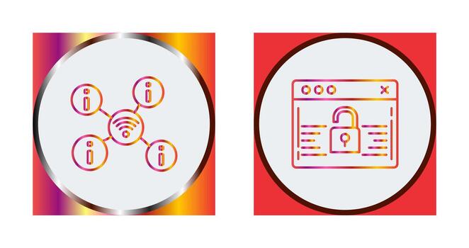 wifi and password Icon vector