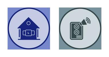 Smartwatch and Speaker Icon vector