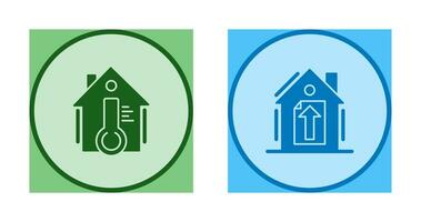 Temperature and Upload Icon vector