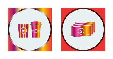 Snack and Graduation Icon vector