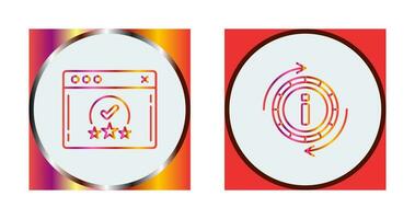 rating and refresh  Icon vector