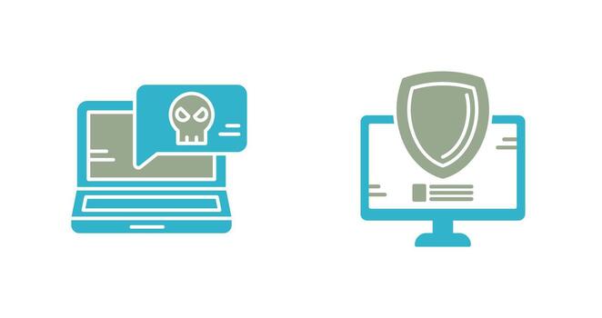 correo no deseado y desprotegido icono vector