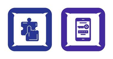 Quick Selection and One Time Password Icon vector
