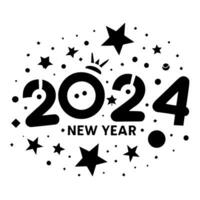 vector graphics for new year 2024 photo