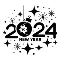 vector graphics for new year 2024 photo