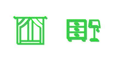 Window and Drawers Icon vector