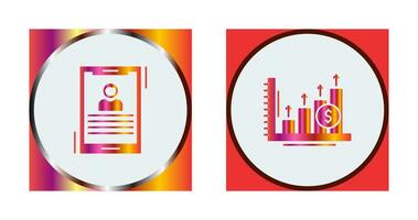 Smart Phone and Profit Icon vector