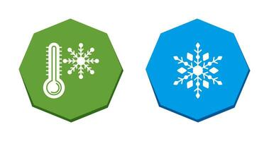 Snow Flake and Cold Icon vector