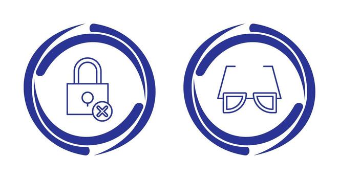 Insecure and Sunglasses Icon vector