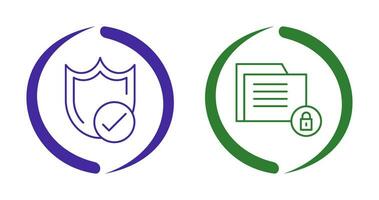 Protection and Data Security Icon vector