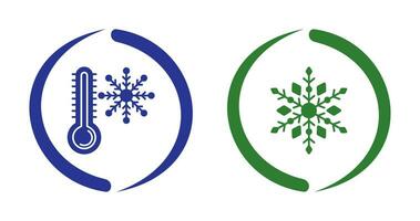 Snow Flake and Cold Icon vector