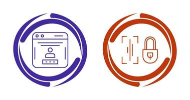 Voice Lock and Password Icon vector