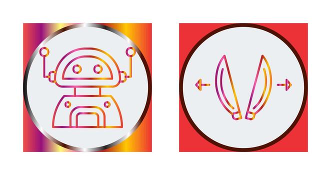 robot and playload Icon vector
