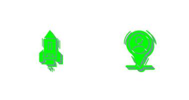 Start Up and Placeholder Icon vector