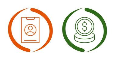 Smart Phone and Money Icon vector